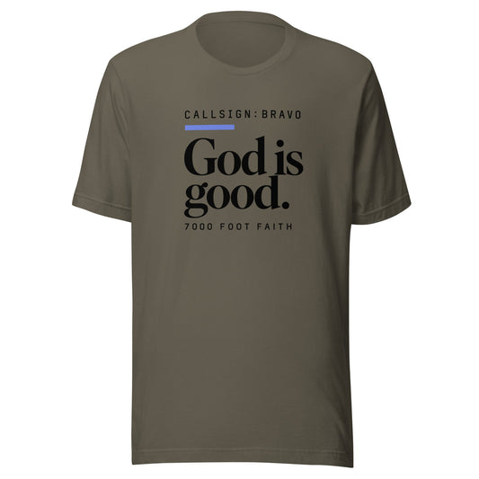 Army God Is Good CALLSIGN: BRAVO tee — front