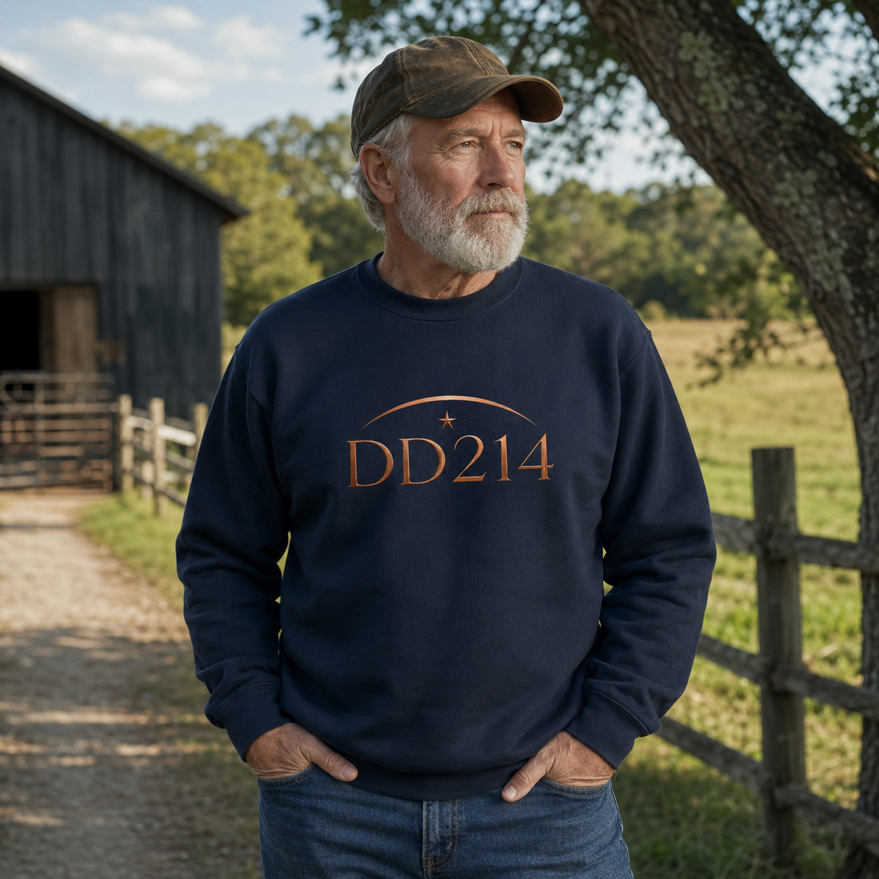 Honorable DD214 Copper | Classic Crew Neck Sweatshirt