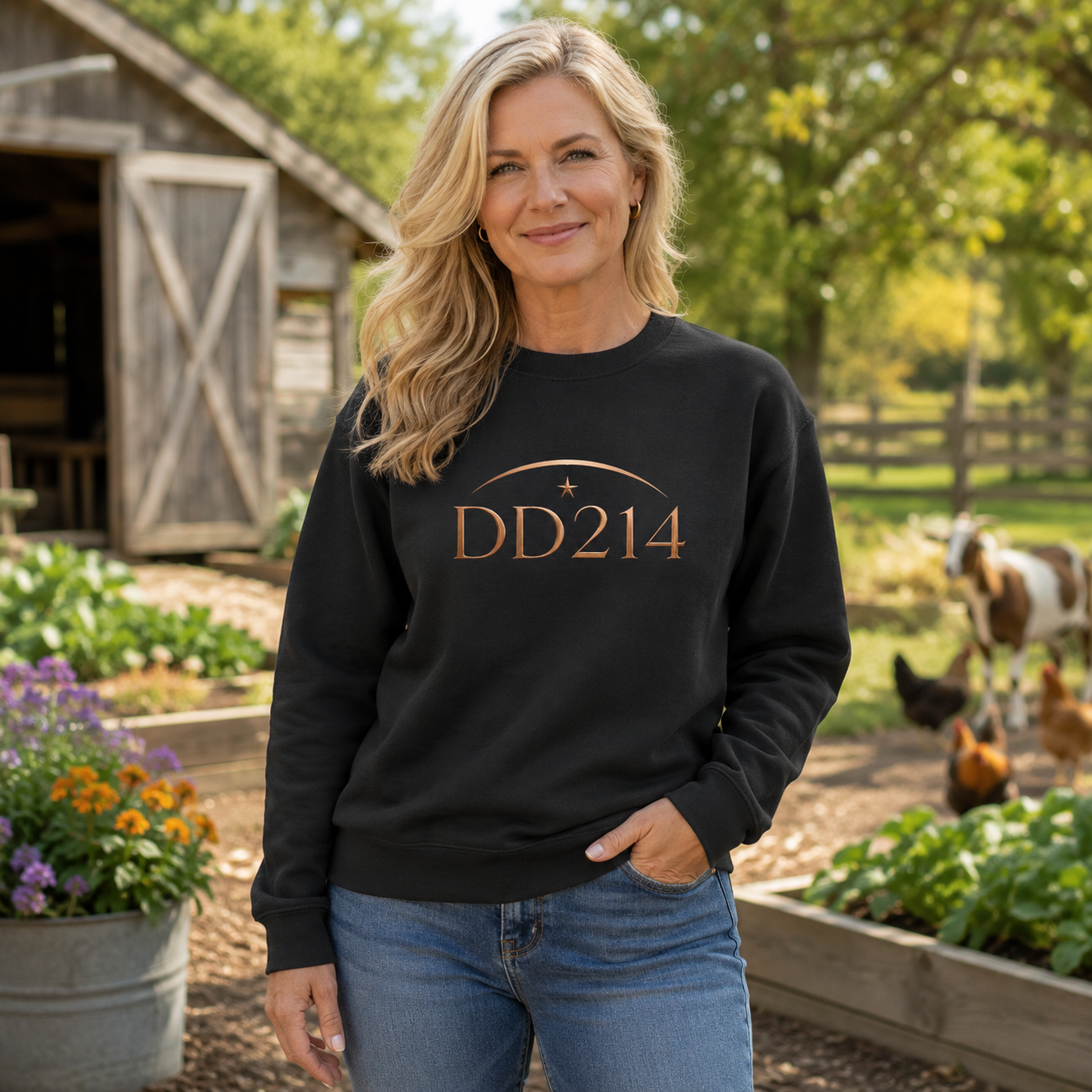 Honorable DD214 Copper | Classic Crew Neck Sweatshirt