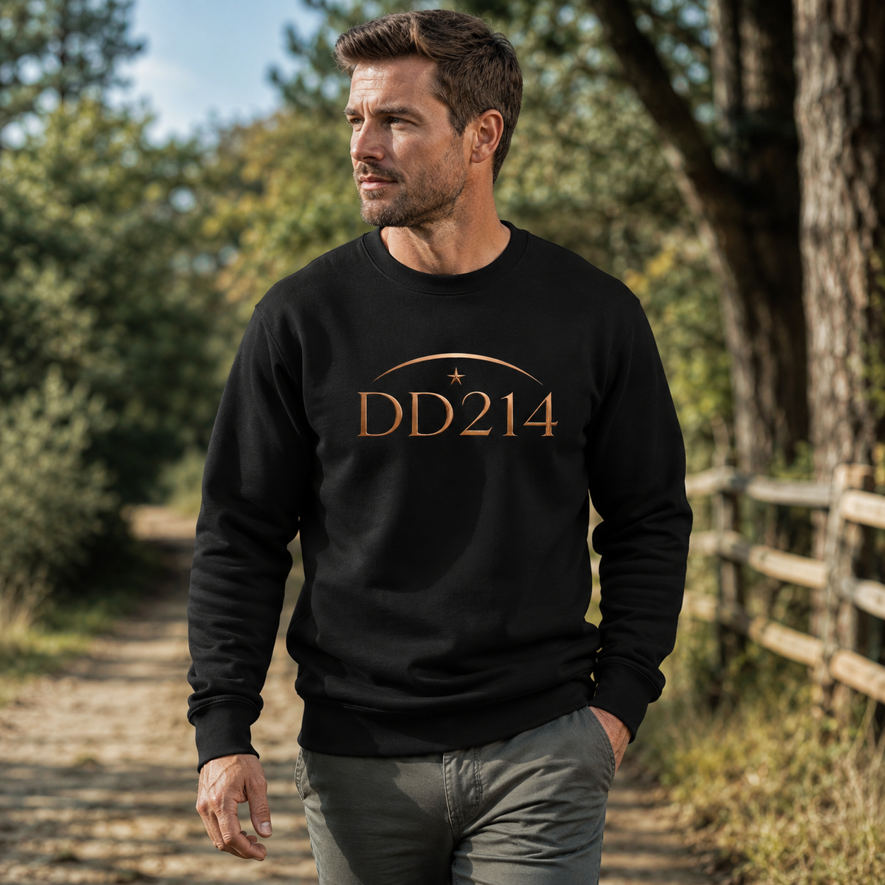 Honorable DD214 Copper | Classic Crew Neck Sweatshirt