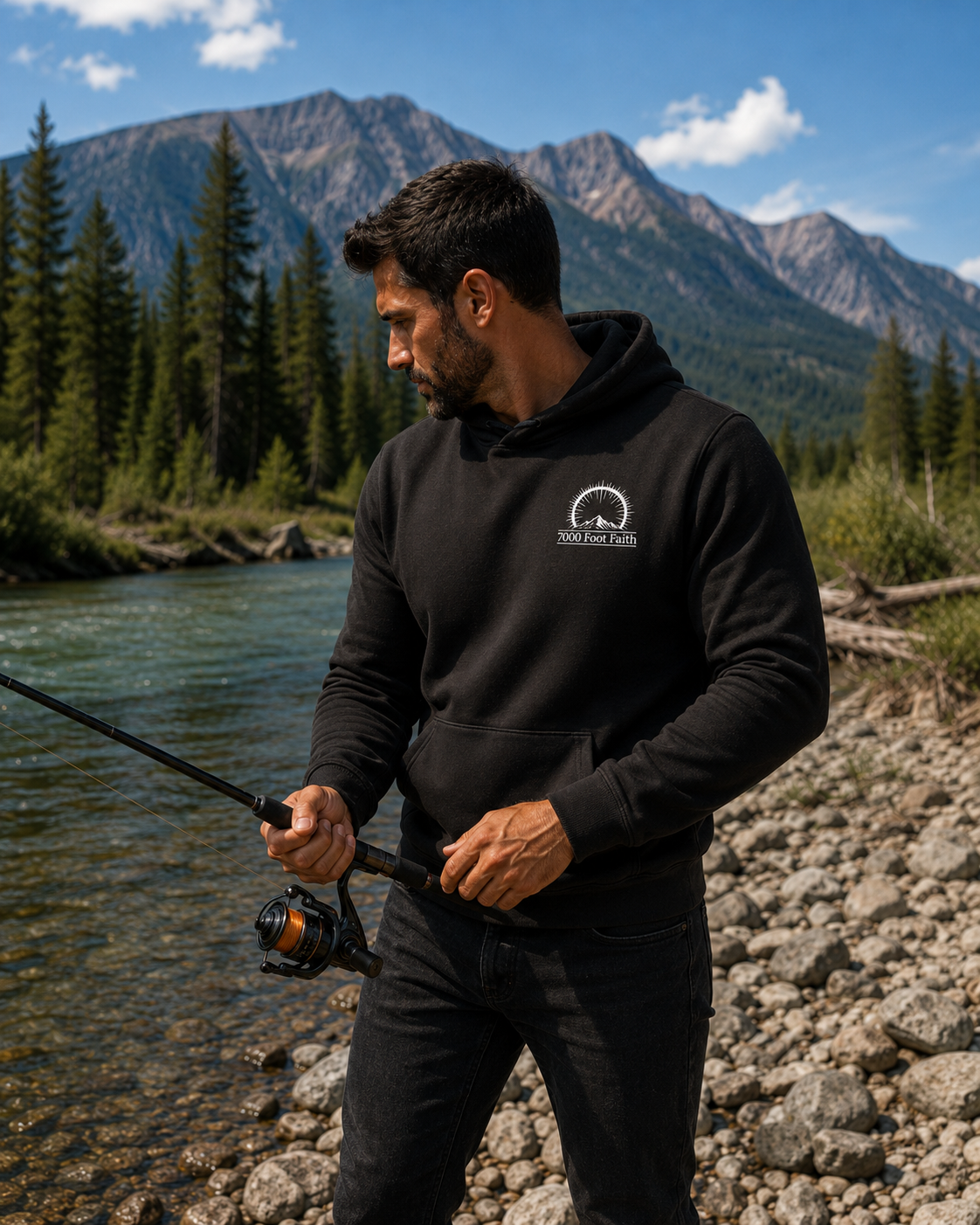 Elevation Everyday Hoodie – 7000 Foot Faith (Unisex)