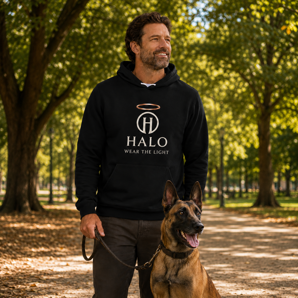 Halo Athleisure | Wear the Light - Cream Rose Gold Premium Hoodie