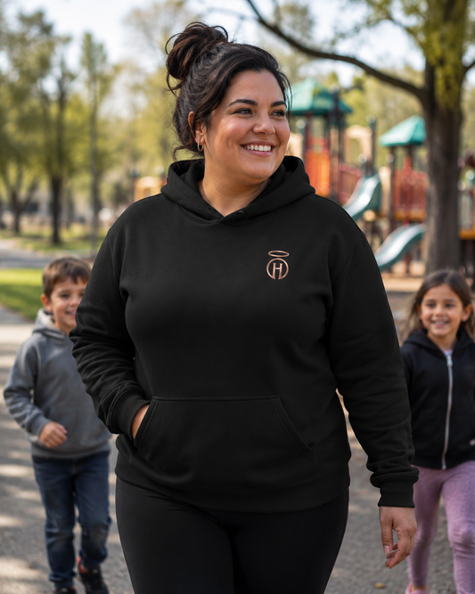 Halo Rose Gold "Wear the Light" Monogram Daily Hoodie