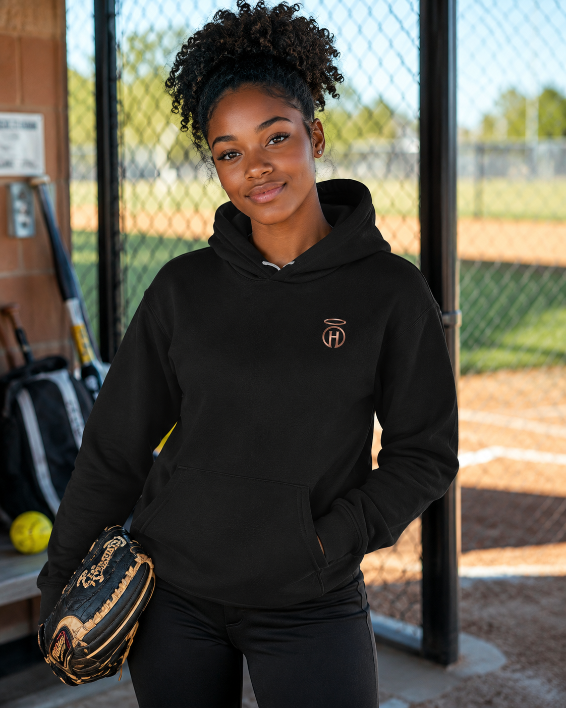 Halo Rose Gold "Wear the Light" Monogram Daily Hoodie