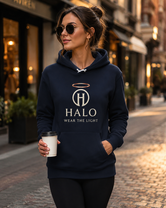 Halo Athleisure | Wear the Light - Cream Rose Gold Premium Hoodie