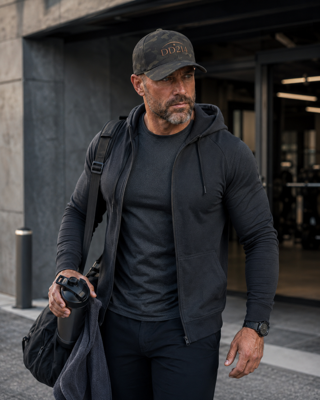 DD-214 Fitted Cap – New Mission | Premium Embroidered *Copper