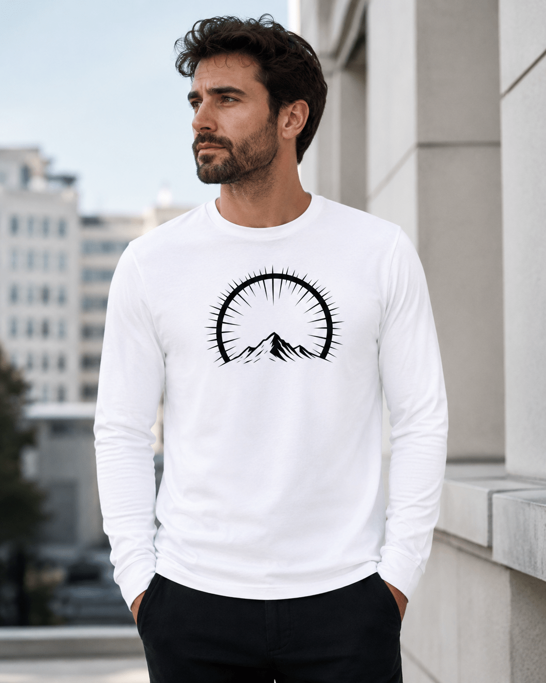 Elevation Long Sleeve T-Shirt | Elevation Mark - 7000 Foot Faith | Wear the Light
