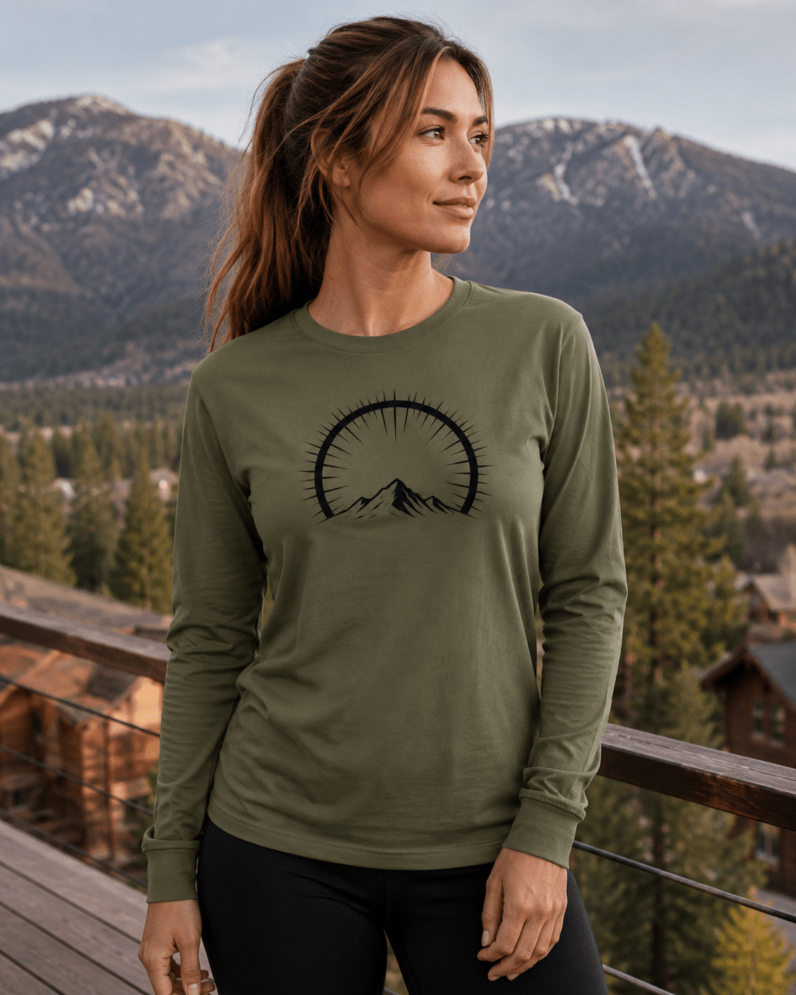 Elevation Long Sleeve T-Shirt | Elevation Mark - 7000 Foot Faith | Wear the Light