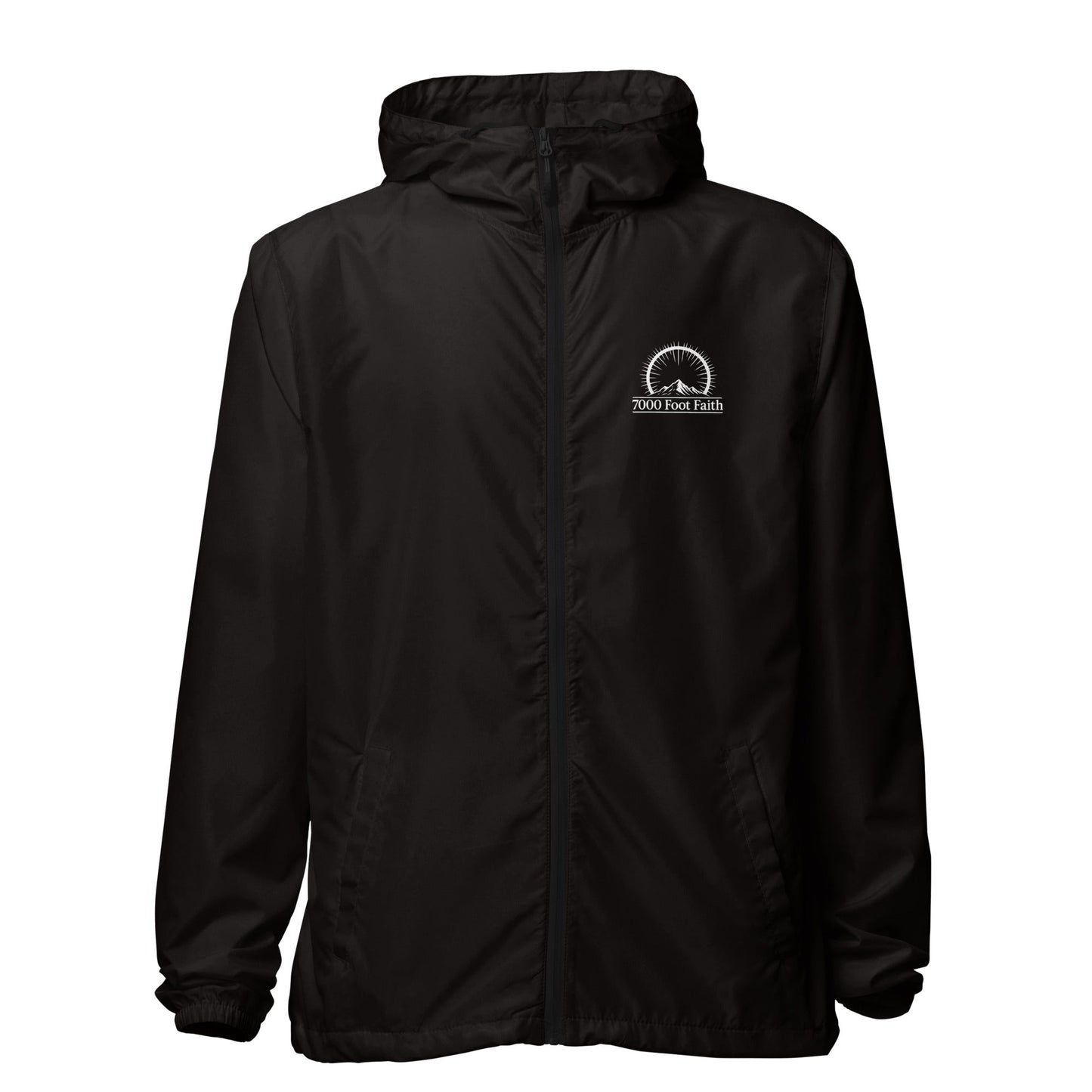 Elevation Signature Unisex Lightweight Zip-Up Windbreaker - 7000 Foot Faith | Wear the Light