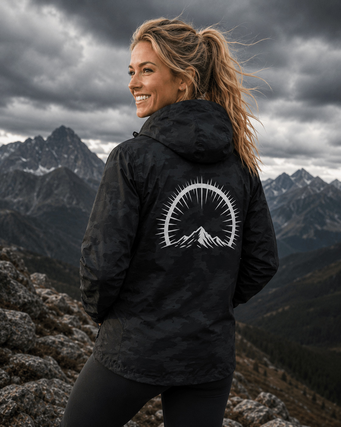 Elevation Signature Unisex Lightweight Zip-Up Windbreaker - 7000 Foot Faith | Wear the Light