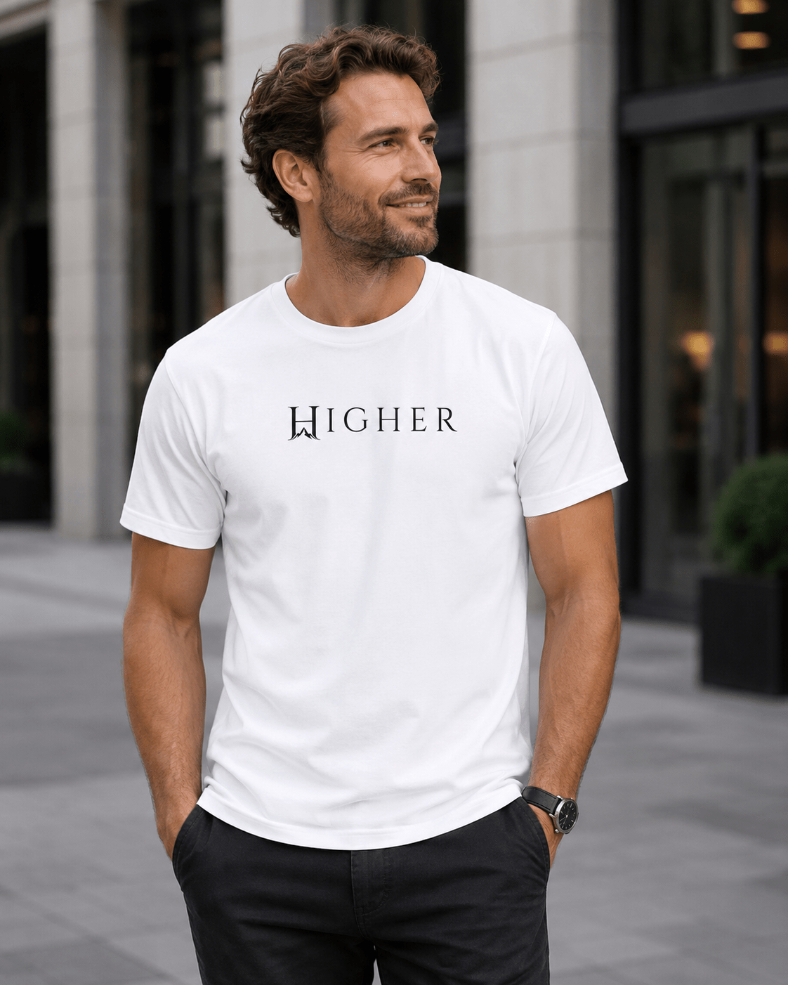 Lightborne HIGHER Tee | Higher House - 7000 Foot Faith | Wear the Light