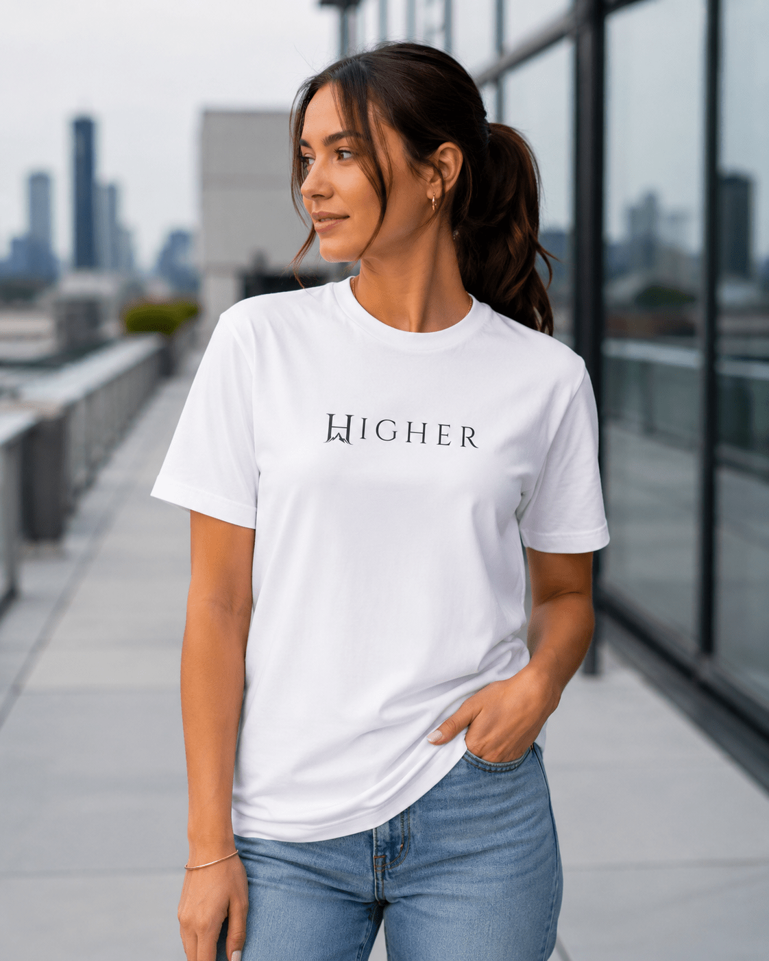 Lightborne HIGHER Tee | Higher House - 7000 Foot Faith | Wear the Light