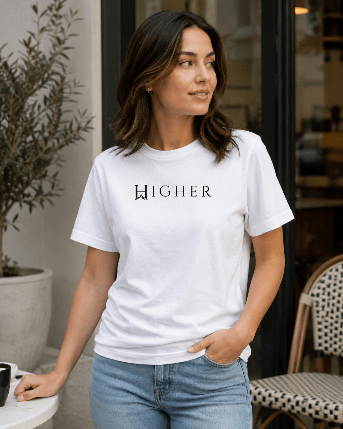 Lightborne HIGHER Tee | Higher House - 7000 Foot Faith | Wear the Light