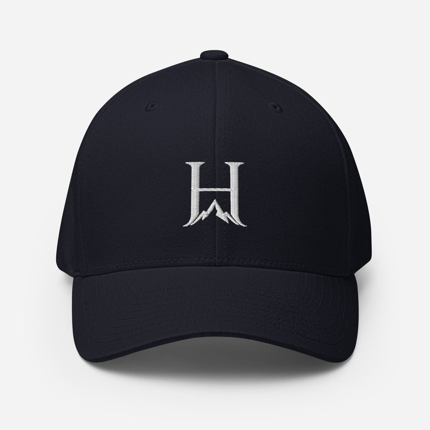 Notorious Flexfit Cap, Dark Navy cap front product view.
