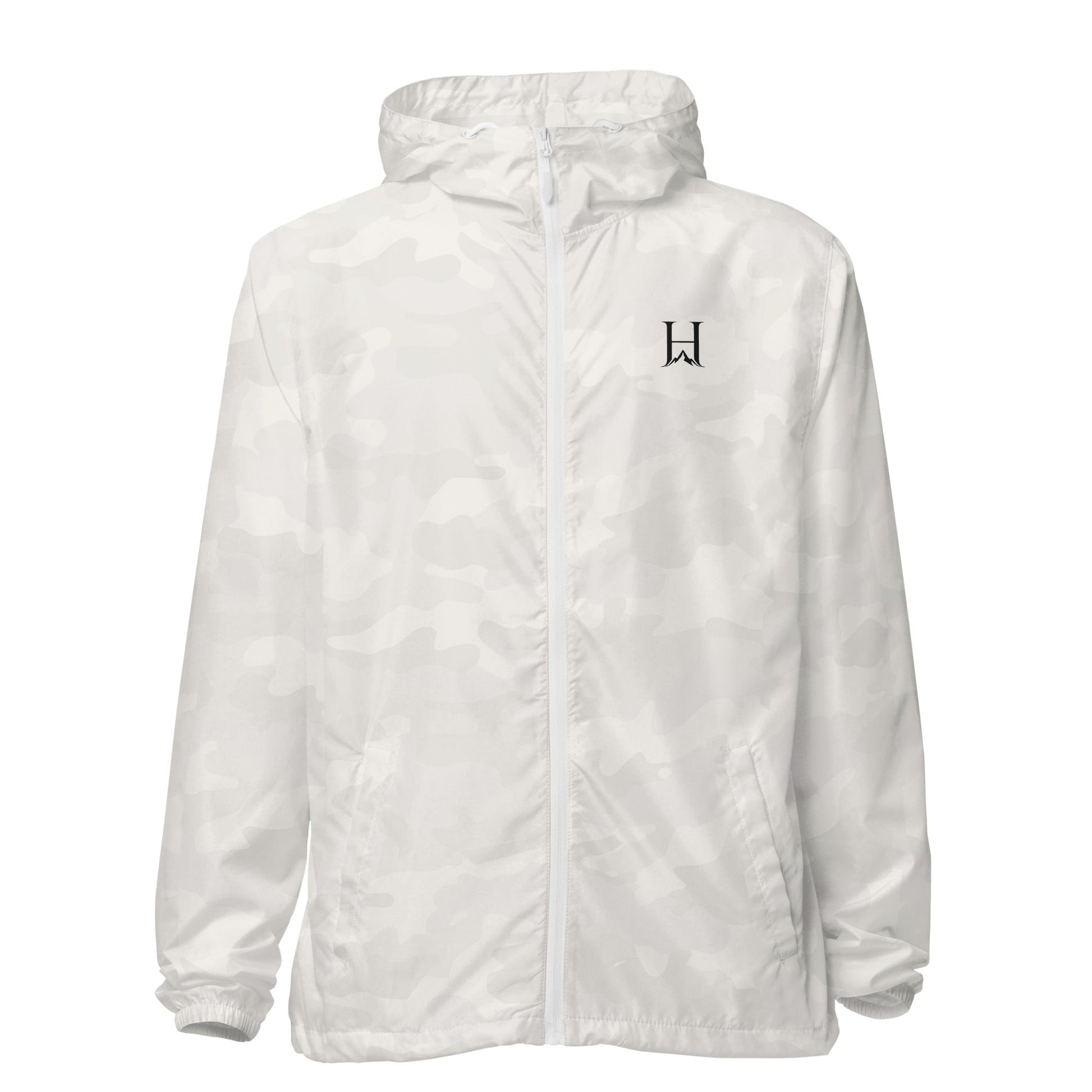 Outlier White Camo Windbreaker | Higher House - 7000 Foot Faith | Wear the Light
