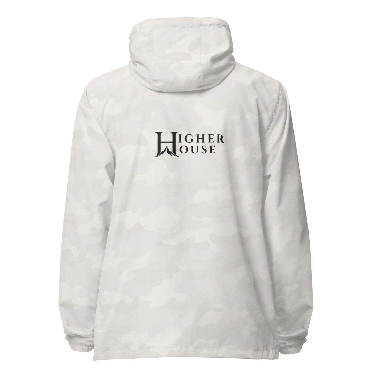 Outlier White Camo Windbreaker | Higher House - 7000 Foot Faith | Wear the Light