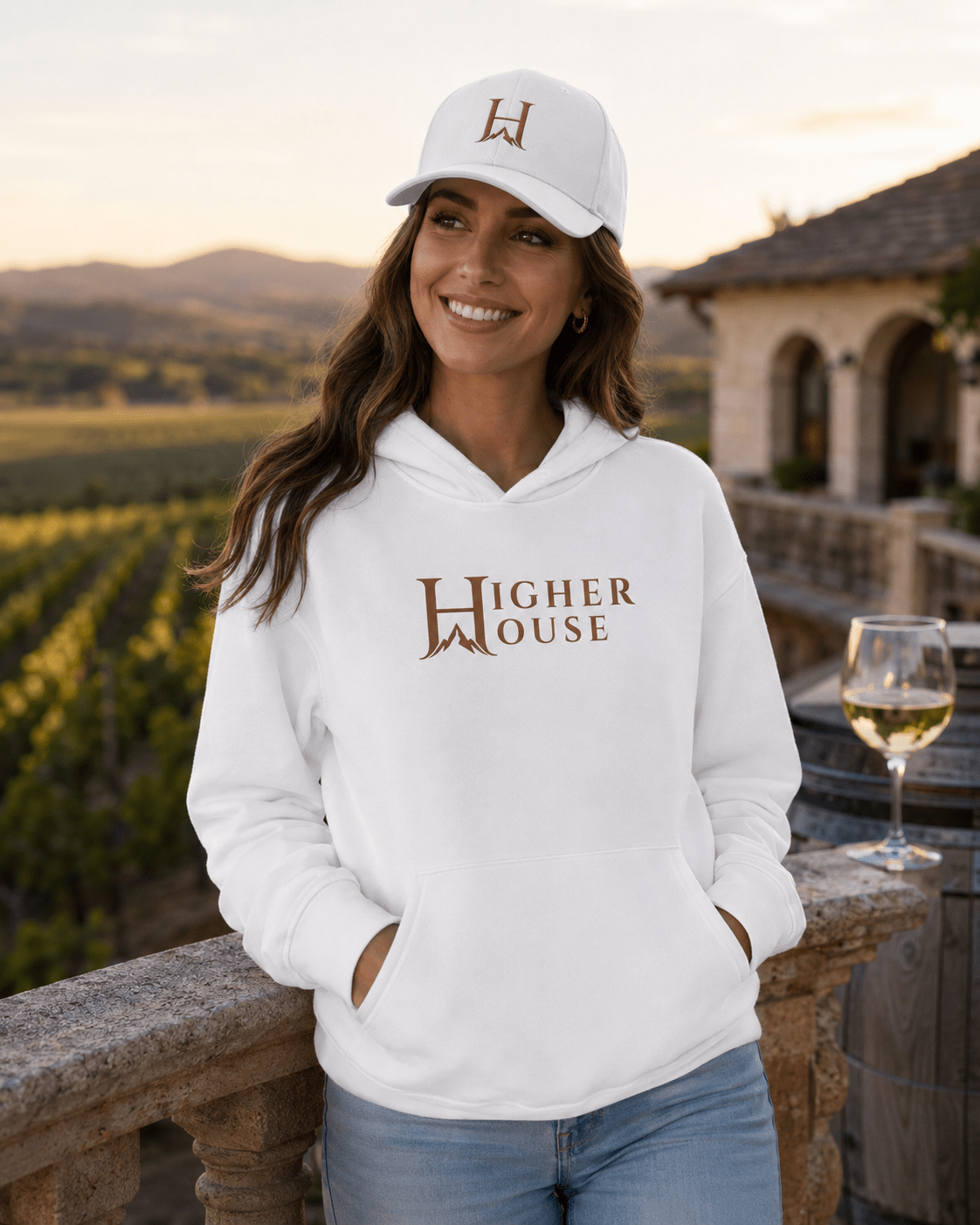 Pristine Flexfit Cap | Higher House - 7000 Foot Faith | Wear the Light