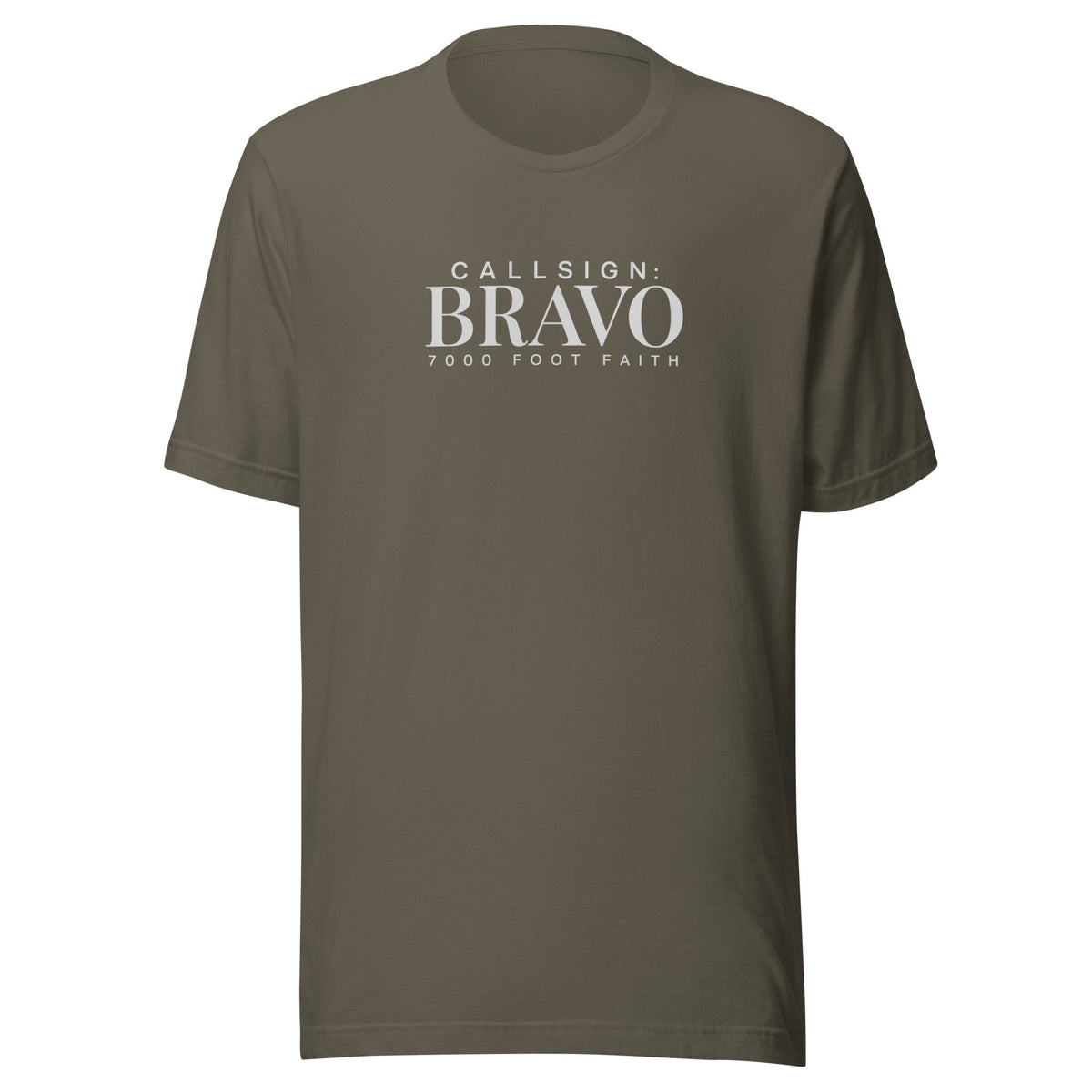 Army Zagros Ridgeline Silver CALLSIGN: BRAVO tee — front